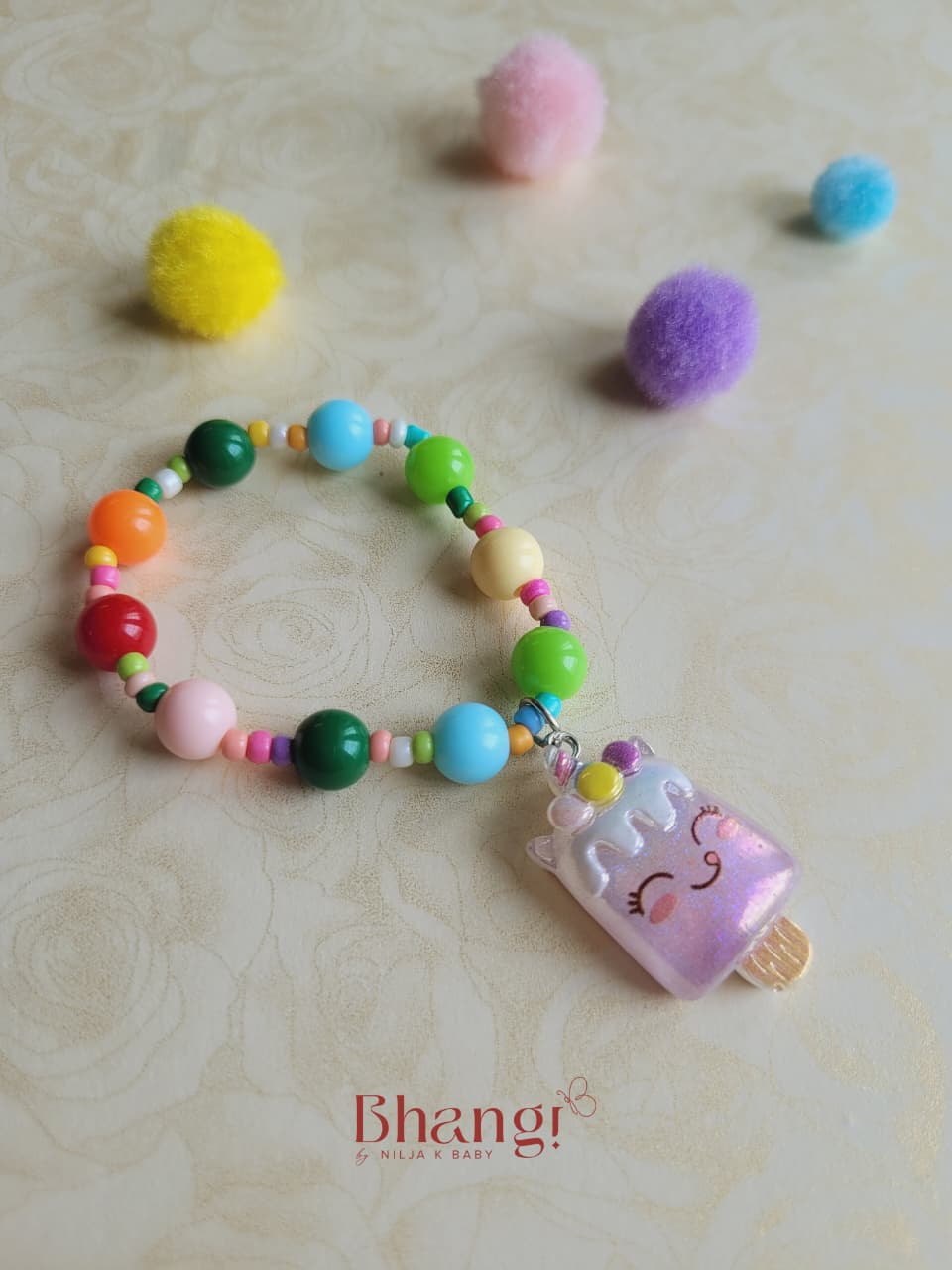 Rainbow Sweet Treats Kids Beaded Bracelet