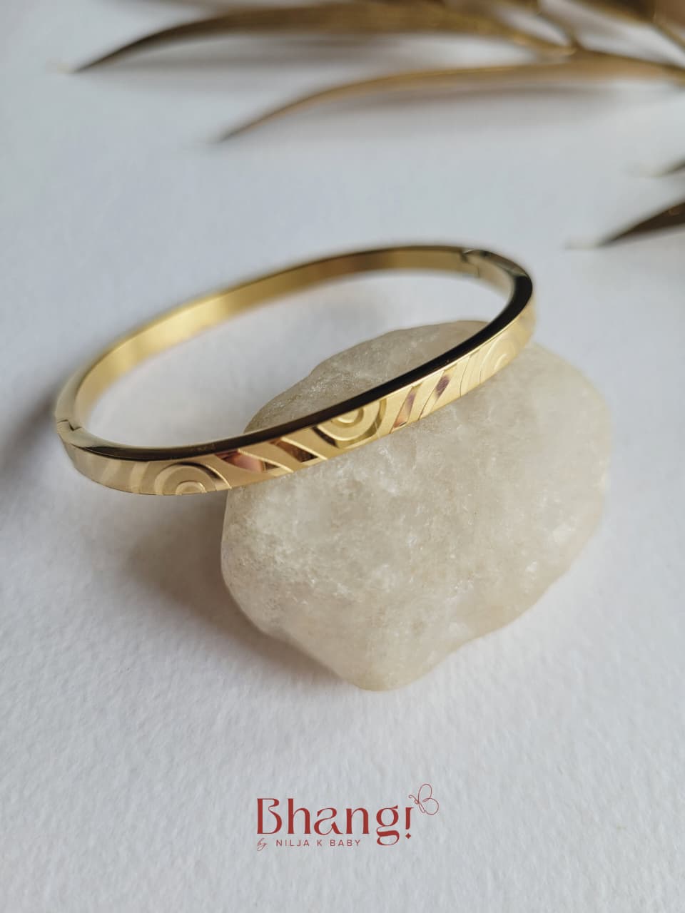 Golden Wave Kids Bangle