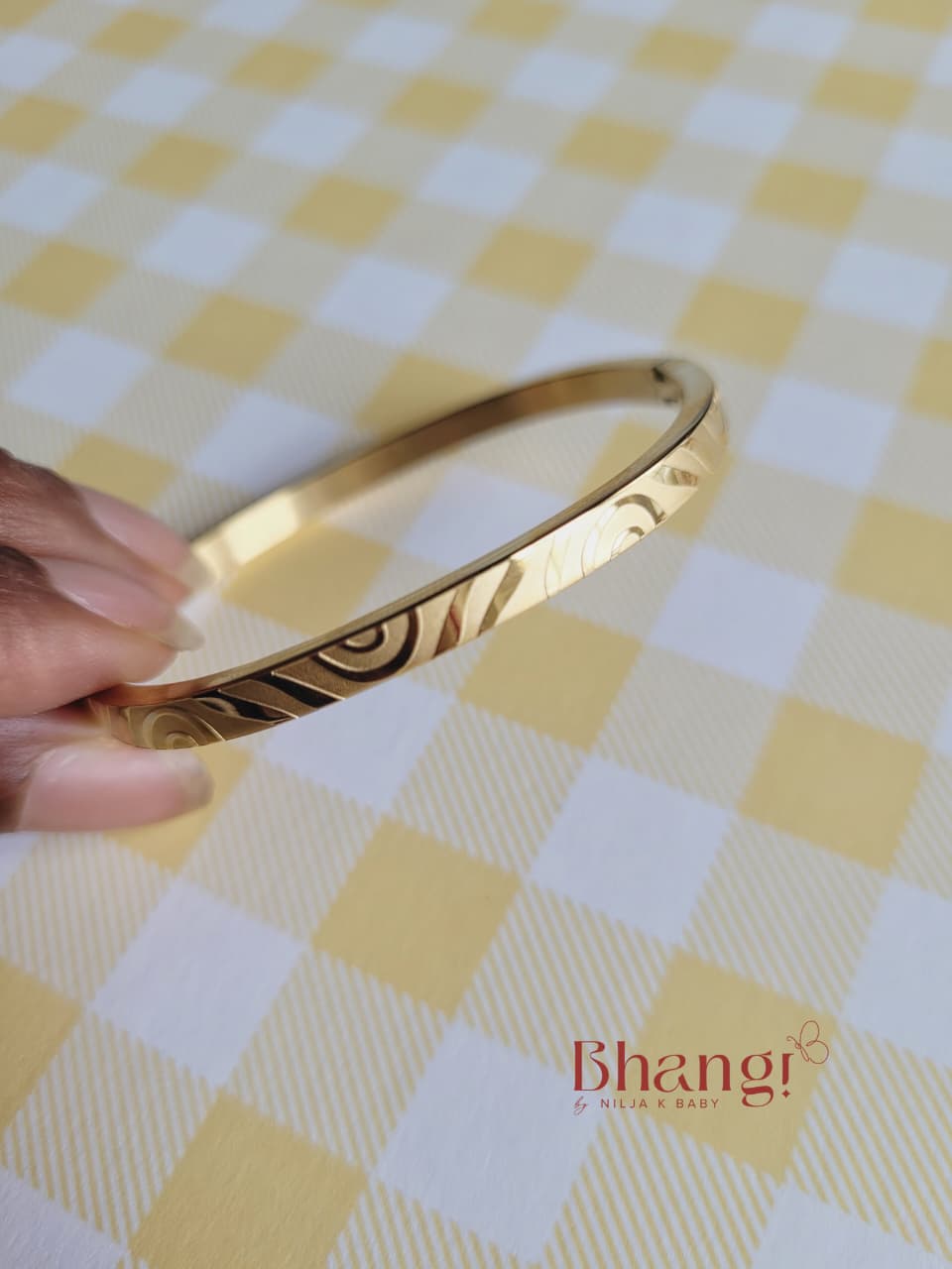 Golden Wave Kids Bangle