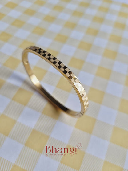 Golden Pixel Kids Bangle