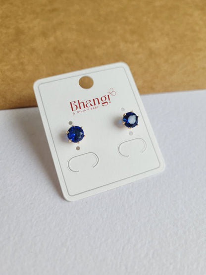 Solitaire Crystal Studs