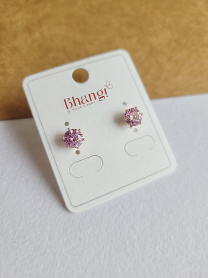 Solitaire Crystal Studs