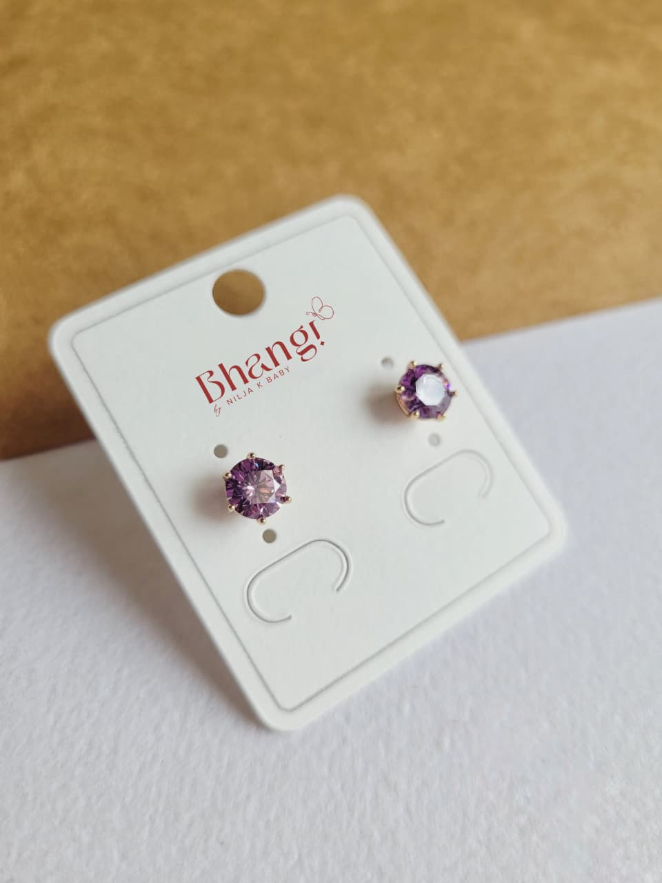 Solitaire Crystal Studs