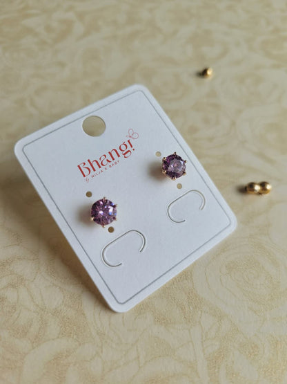 Solitaire Crystal Studs