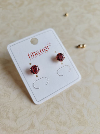 Solitaire Crystal Studs