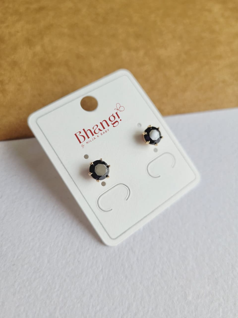 Solitaire Crystal Studs