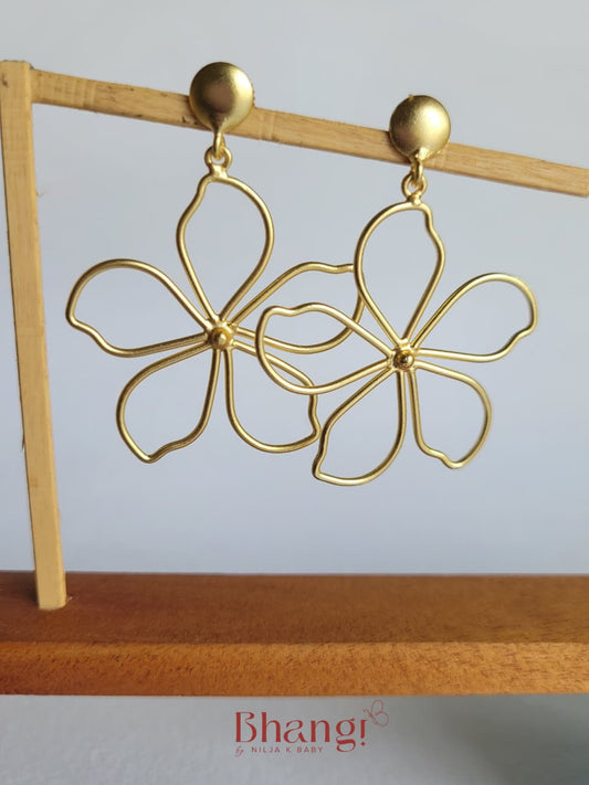 Flora Outline Statement Earrings