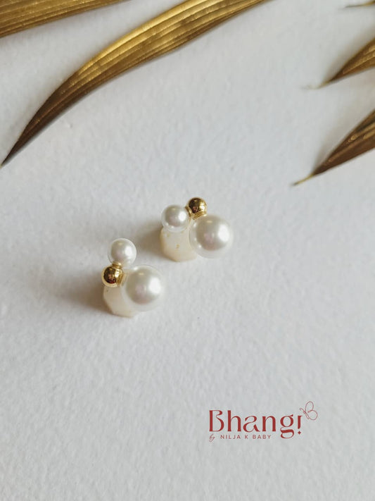 Lumière Pearl Duo Stud Earrings