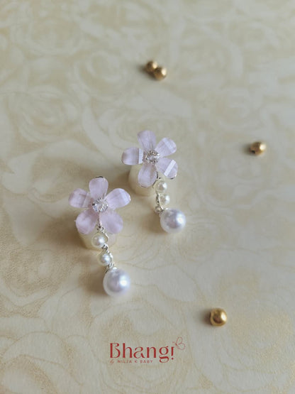 Fleur Pearl Drop Earrings