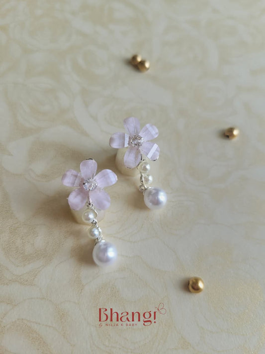 Fleur Pearl Drop Earrings