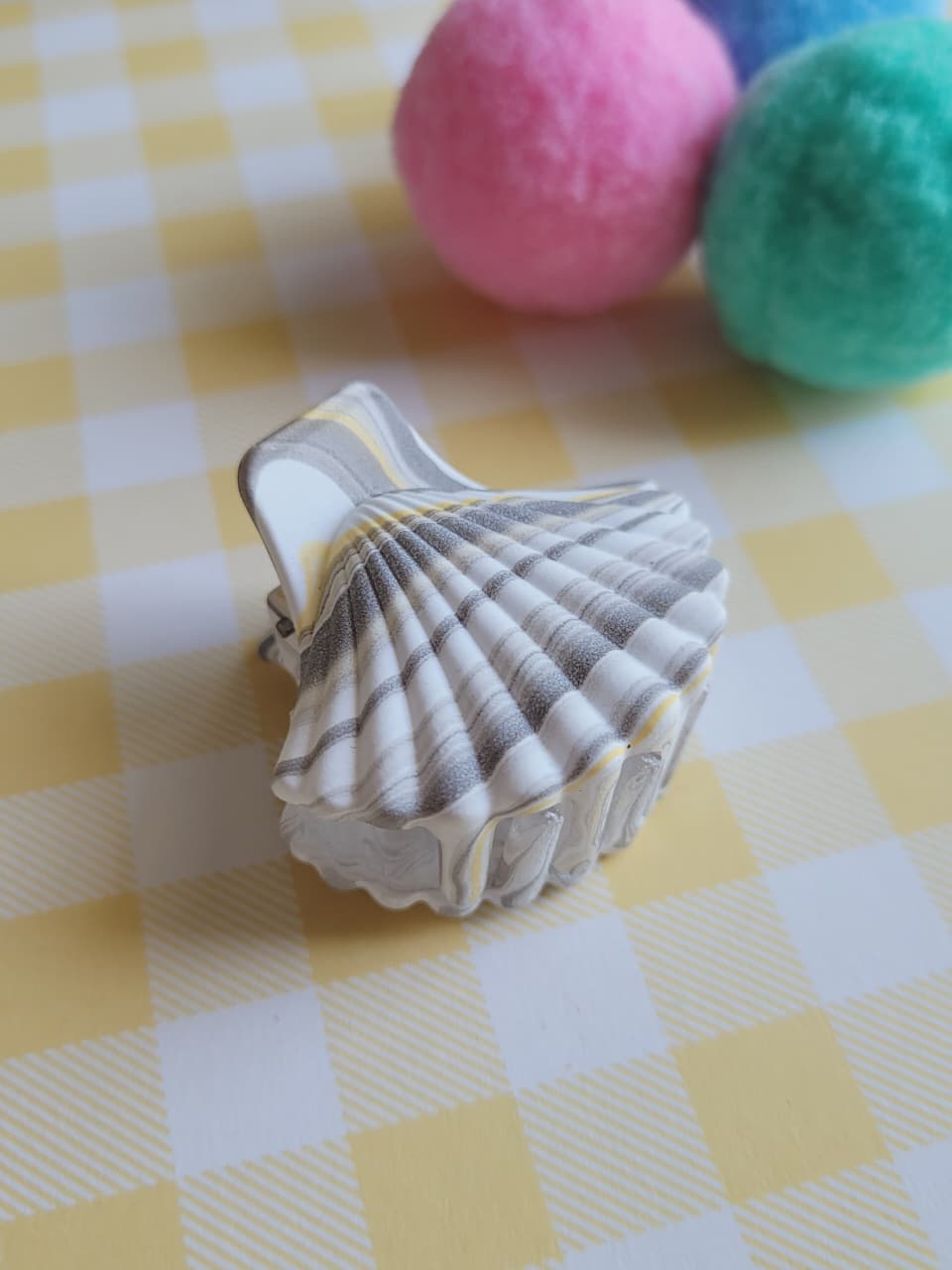Pastel Seashell Hair Claw Clip