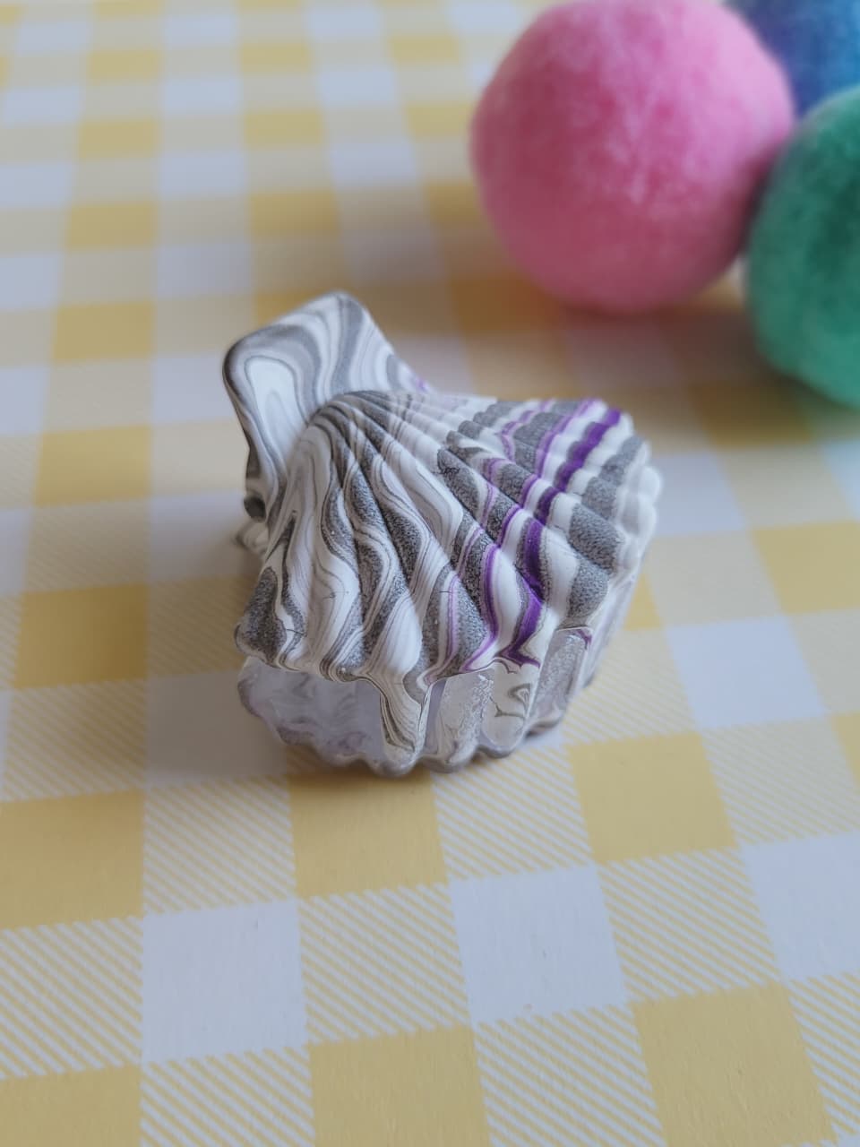 Pastel Seashell Hair Claw Clip