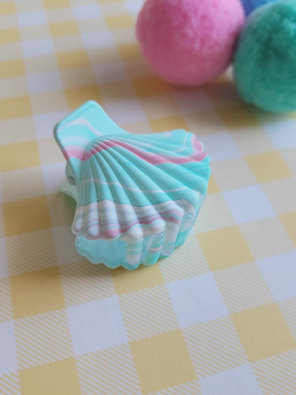 Pastel Seashell Hair Claw Clip