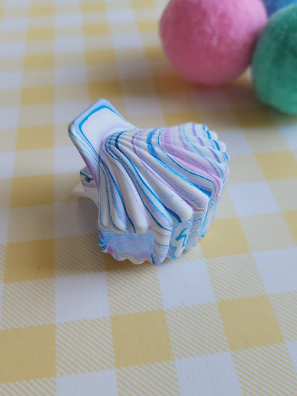 Pastel Seashell Hair Claw Clip