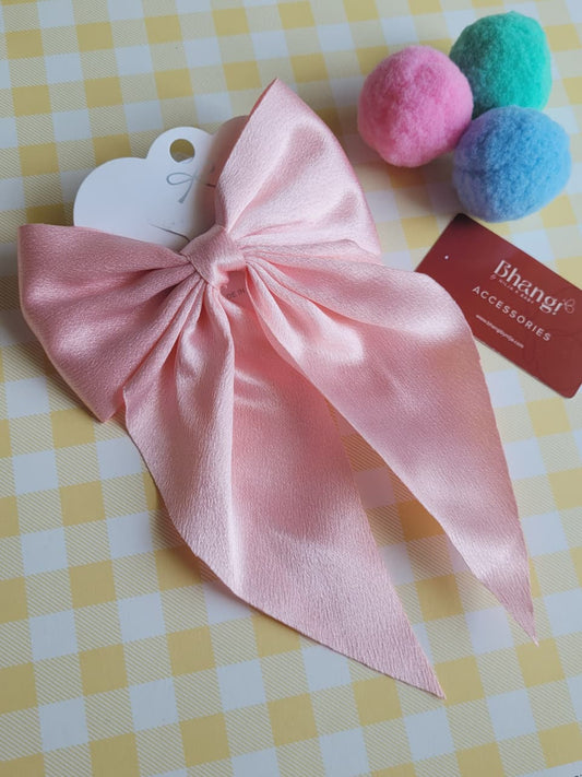 Satin Bow Hair Clip