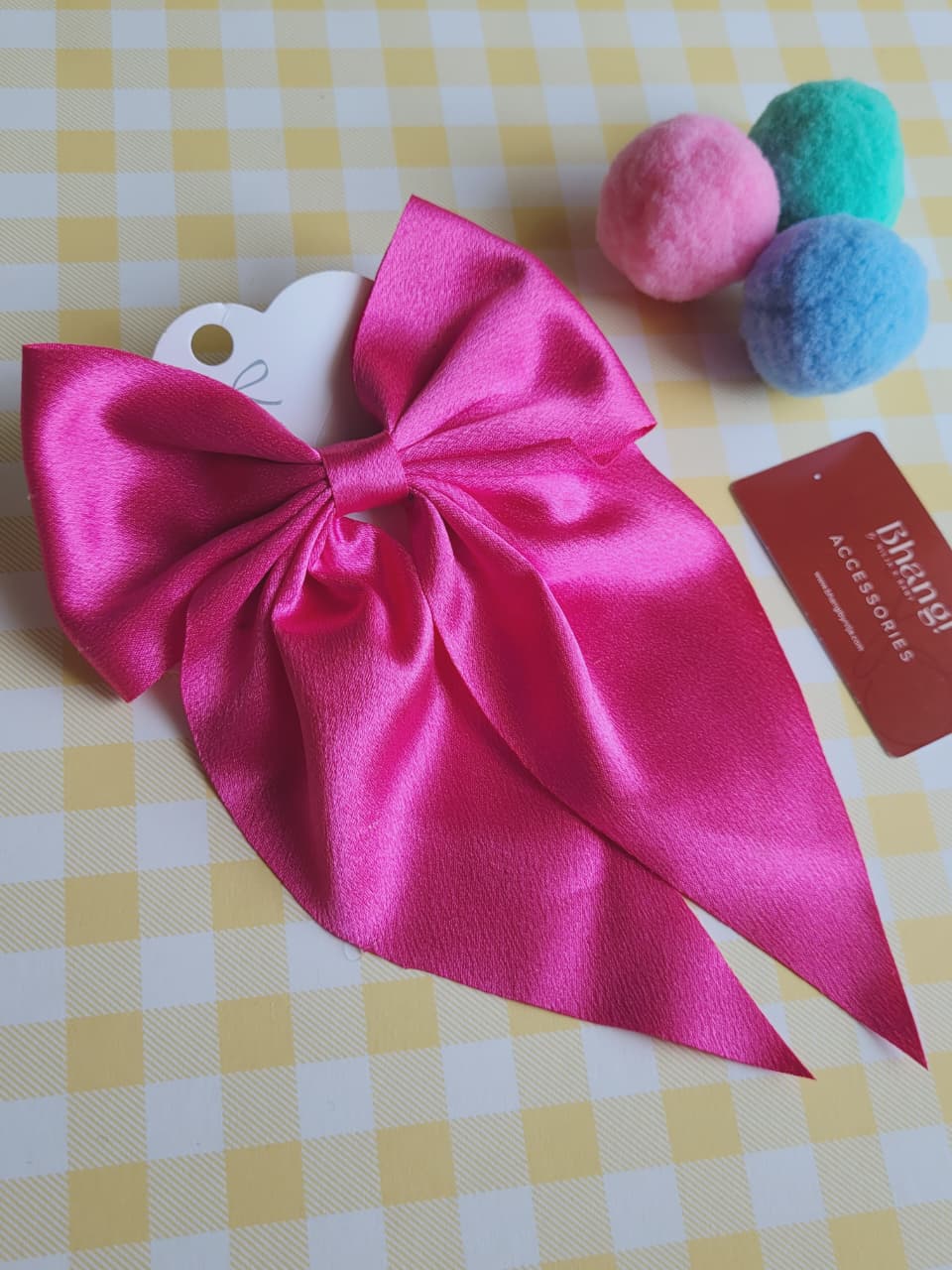 Satin Bow Hair Clip