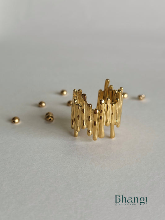 Bhangi Golden Drip Ring
