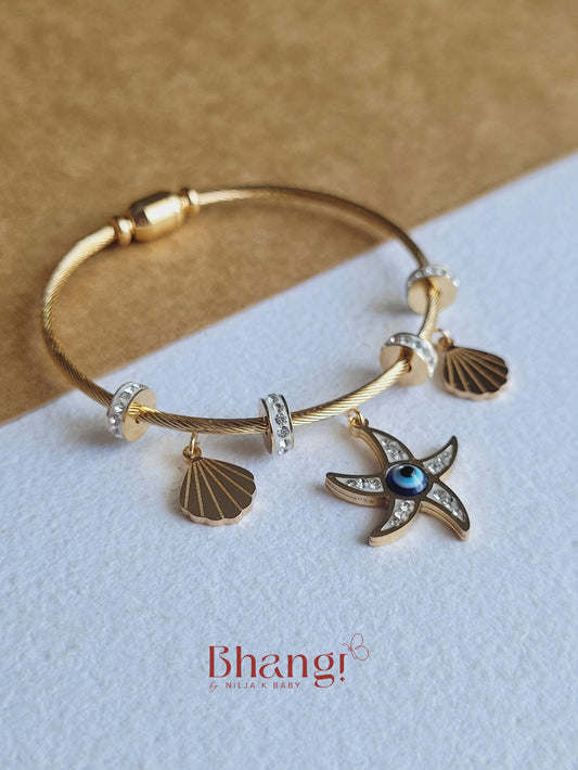 Ocean Whisper Charm Bracelet